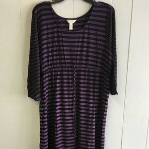 THREE SEASON Maternity Style Stripe Dress J498